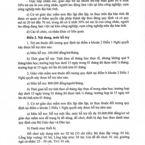 Nghị quyết 22 vv trợ cấp con công nhân