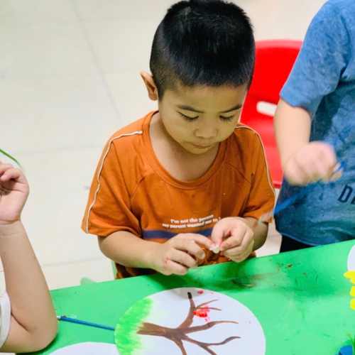 Học vẽ lớp lá