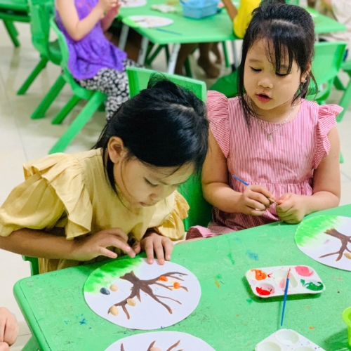 Học vẽ lớp lá