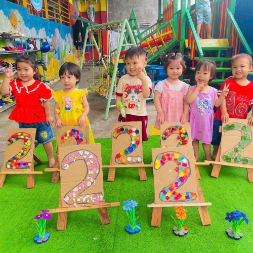 Trang trí số 2 lớp mầm cs1