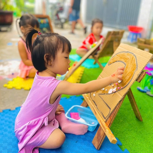 Trang trí số 2 lớp mầm cs1