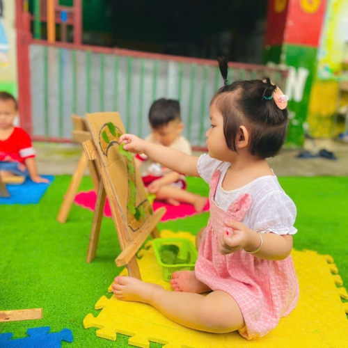 Trang trí số 2 lớp mầm cs1