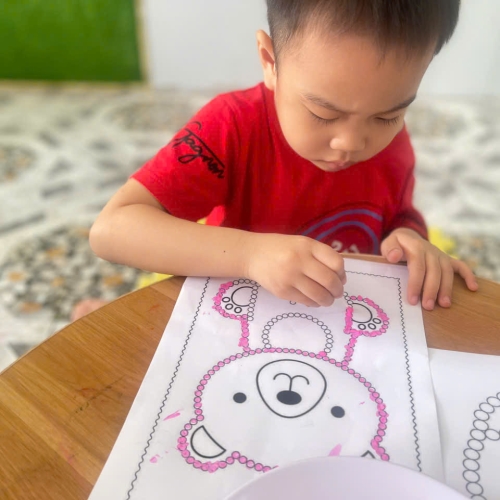 Vui học chấm màu lớp lá cs4