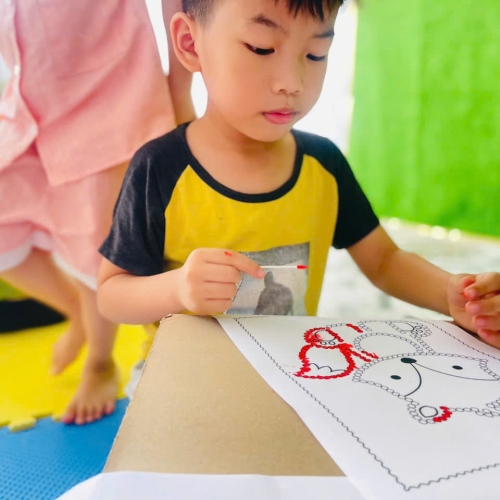 Vui học chấm màu lớp lá cs4